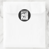 Problem Solver Rock Editie Klimmuur Fun  Ronde Sticker (Tas)