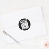 Problem Solver Rock Editie Klimmuur Fun  Ronde Sticker (Envelop)