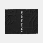 Problem Solver Sitive Attitude Action Entrepreneur Fleece Deken (Voorkant (Horizontaal))