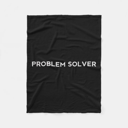 Problem Solver Sitive Attitude Action Entrepreneur Fleece Deken (Voorkant)