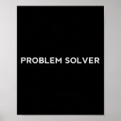 Problem Solver Sitive Attitude Action Entrepreneur Poster (Voorkant)