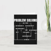 Problem Solving Chart Geek Nerd Computer Programme Kaart (Voorkant)