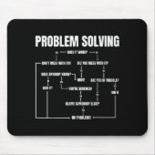 Problem Solving Chart Geek Nerd Computer Programme Muismat (Voorkant)