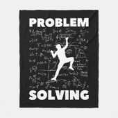 Problem Solving Climber Gift Rock Climbing Boulde Fleece Deken (Voorkant)
