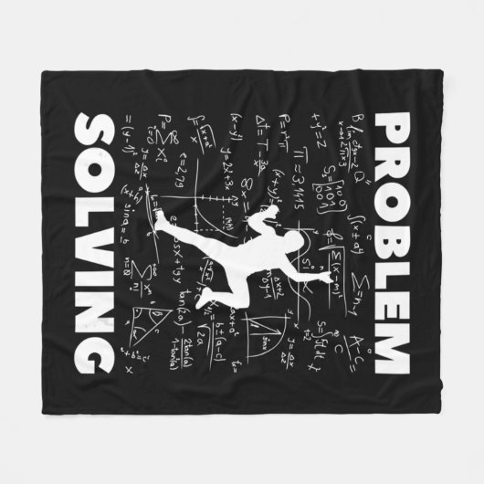 Problem Solving Climber Gift Rock Climbing Boulde Fleece Deken (Voorkant (Horizontaal))