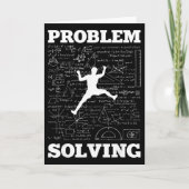 Problem Solving Climber Rock Climbing Bouldering P Kaart (Voorkant)
