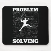Problem Solving Climber Rock Climbing Bouldering P Muismat (Voorkant)