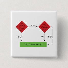 Problem solving vierkante button 5,1 cm