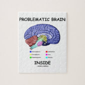Problematisch brein (hersenanatomie) legpuzzel (Verticaal)