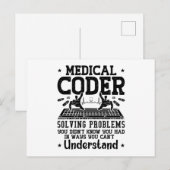 Problemen bij het oplossen van medische problemen briefkaart (Voorkant / Achterkant)