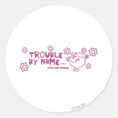 Problemen bij naam ronde sticker (Voorkant)