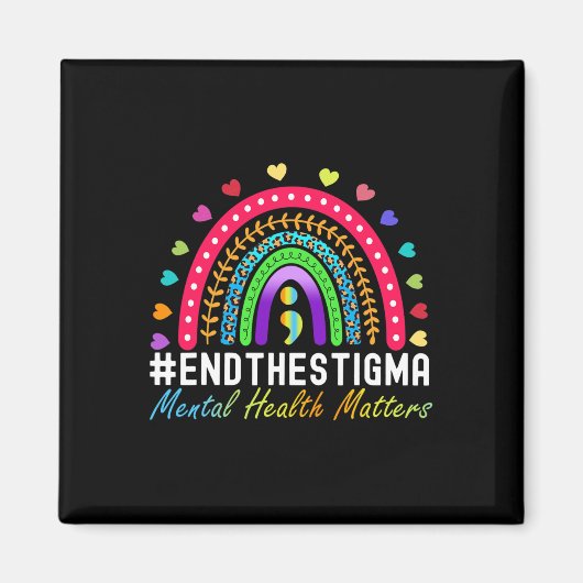 Problemen einde aan het stigma regenboog luipaard magneet (Voorkant)