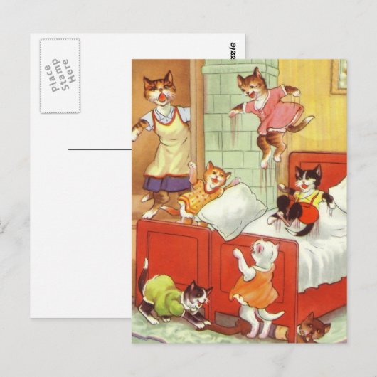 Problemen in de slaapkamer briefkaart (Voorkant / Achterkant)