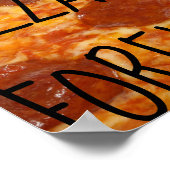 Problemen komen en gaan, Pizza is eeuwig - grappig Poster (Hoek)