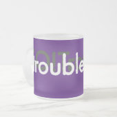 problemen! matglas koffiemok (Voorkant links)