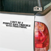 Problemen met breuken bumpersticker (Op Truck)