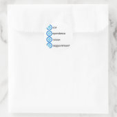 Problemen met de Logo van de Democratische Partij Ronde Sticker (Tas)