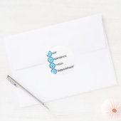 Problemen met de Logo van de Democratische Partij Ronde Sticker (Envelop)