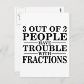 Problemen met fracties briefkaart (Voorkant / Achterkant)