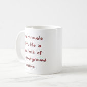 Problemen met het leven koffiemok (Voorkant links)