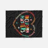 Problemen met inclusie van leraren in het speciaal fleece deken (Voorkant (Horizontaal))