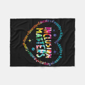 Problemen met inclusie van leraren in het speciaal fleece deken (Voorkant (Horizontaal))