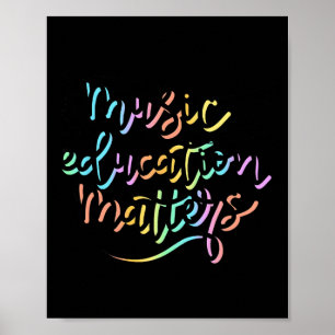 Problemen met muziekonderwijs Waardering muziekler Poster
