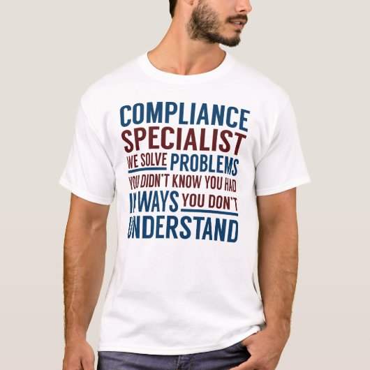 Problemen met nalevingsspecialiste oplossen t-shirt (Voorkant)