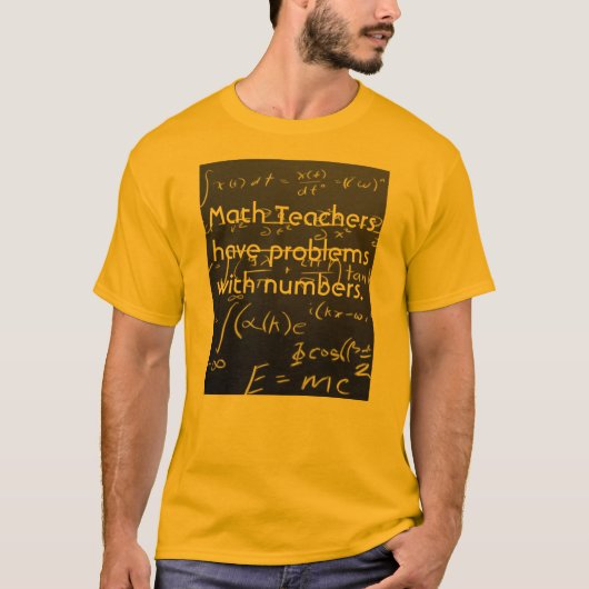 Problemen met nummers t-shirt (Voorkant)