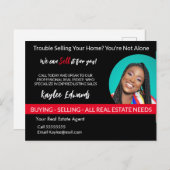 Problemen met onroerend goed bij het verkopen van  briefkaart (Voorkant / Achterkant)