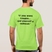 Problemen met roodkoppen t-shirt (Achterkant)