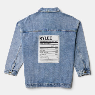 Problemen met Rylee Nutrition Information Problem  Denim Jacket