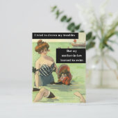 Problemen met schoonmoeder briefkaart (Staand voorkant)