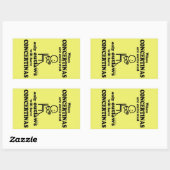 Problemen met verbiedt rechthoekige Sticker (Vel)