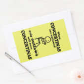 Problemen met verbiedt rechthoekige Sticker (Envelop)