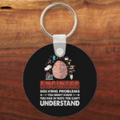 Problemen oplossen door technicus sleutelhanger (Voorkant)