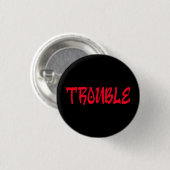 PROBLEMEN | Rode Graffiti Knop Ronde Button 3,2 Cm (Voorkant /achterkant)