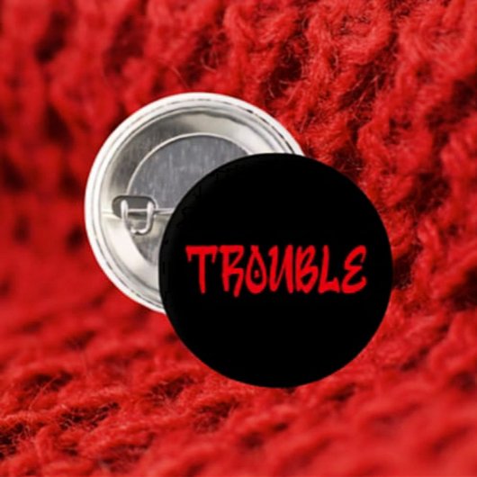 PROBLEMEN | Rode Graffiti Knop Ronde Button 3,2 Cm