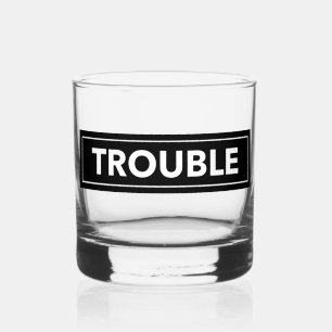 PROBLEMEN Vet Blok Tekst Stoeien Glas
