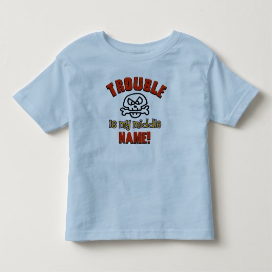 Problemen zijn mijn middennaam kinder shirts (Voorkant)