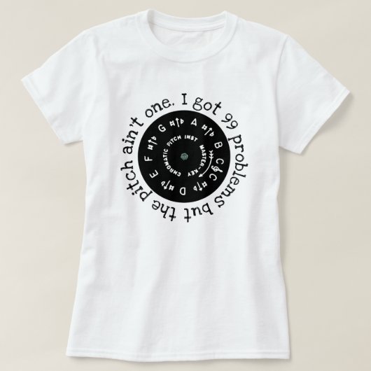 Problemen zwarte Pitchpipe T-shirt (Design voorkant)