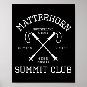 Problemhorn-top Club Wandeling Zwitserland I Poster