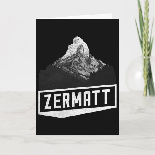 Problemhorn Zermatt Switzerland Skiing Holiday Mou Kaart (Voorkant)