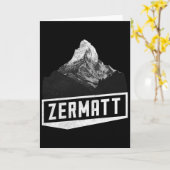 Problemhorn Zermatt Switzerland Skiing Holiday Mou Kaart (Gele Bloem)