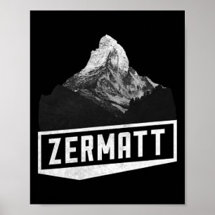 Problemhorn Zermatt Zwitserland Skivakantie Mou Poster