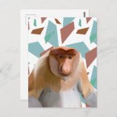 Proboscis Aap Bedreigde Soorten Briefkaart (Voorkant / Achterkant)