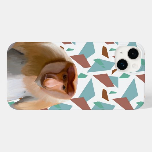 Proboscis Aap Bedreigde Soorten Case-Mate iPhone Case (Achterkant (horizontaal))