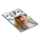 Proboscis Aap Bedreigde Soorten Notitieboek (Rechterzijde)