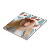 Proboscis Aap Bedreigde Soorten Tegeltje (Zijkant)