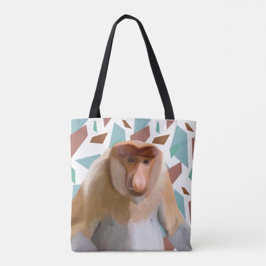 Proboscis Aap Bedreigde Soorten Tote Bag (Achterkant)